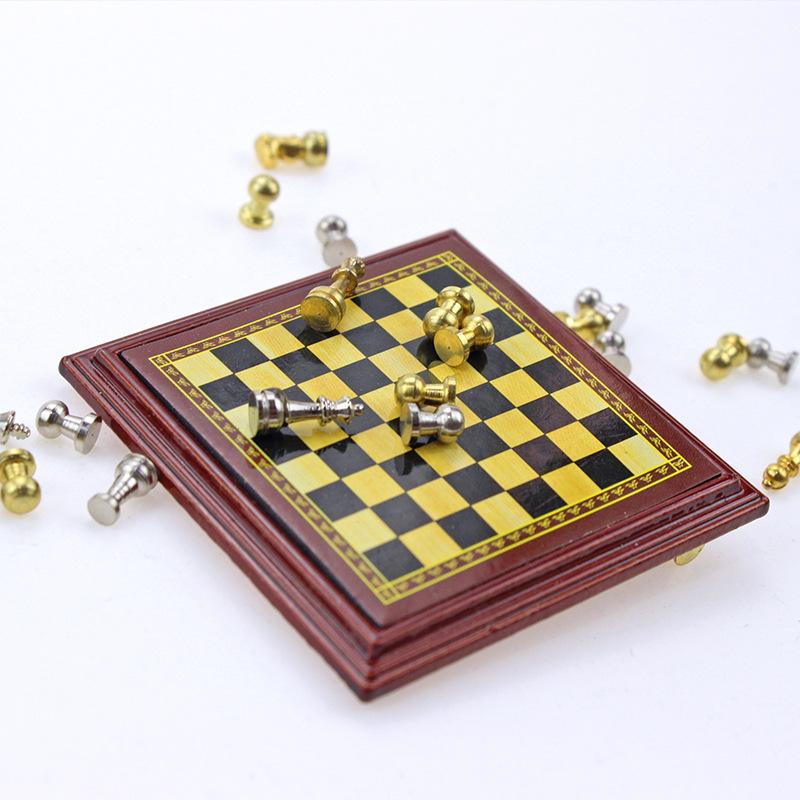 Mini Chess Non-Magnetic Miniature Food Play Scene Model, Foreign Trade, Hot-Selling, 1:12