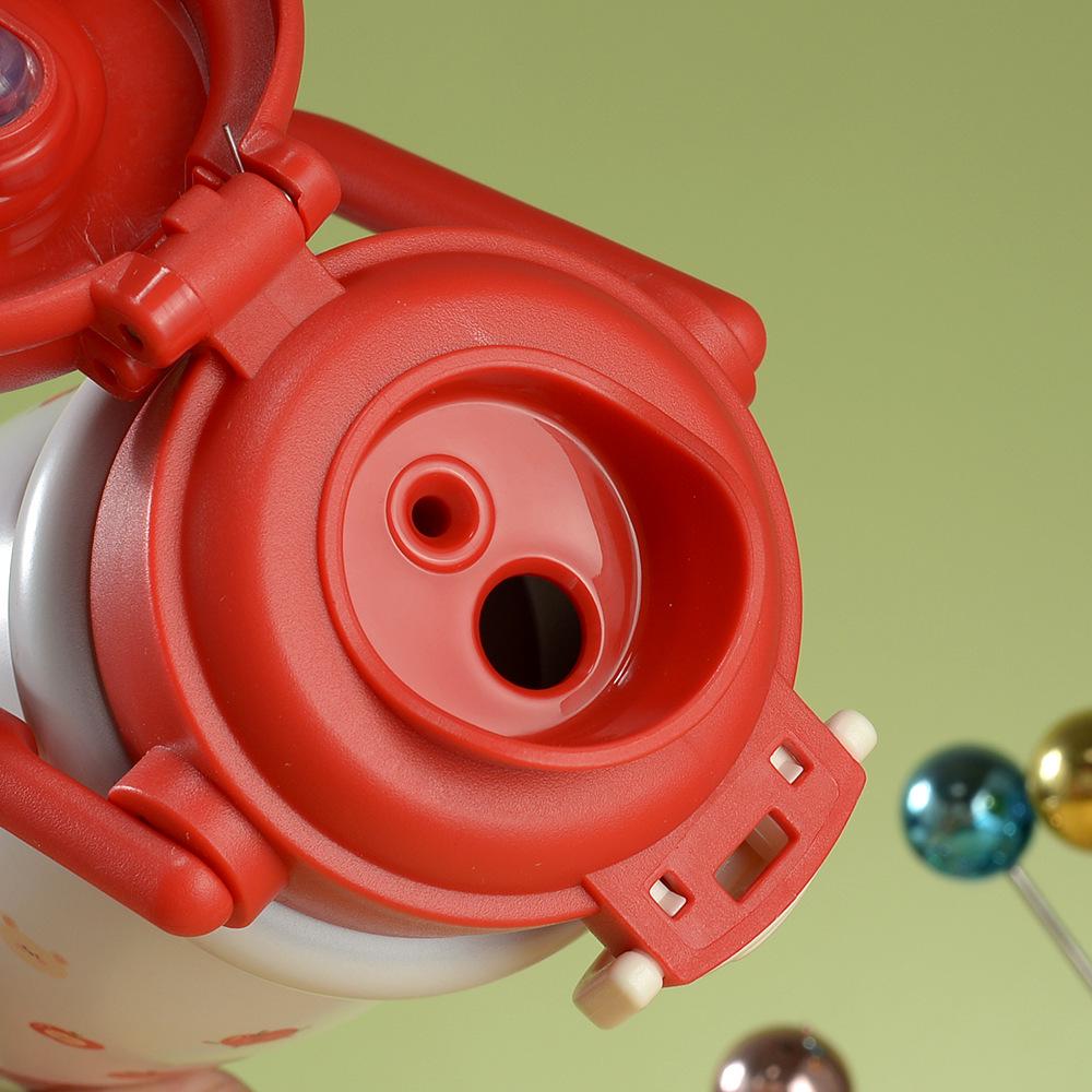 Children's 316 Stainless Steel Insulated Straw Cup - Cute Cartoon Design, Large Capacity, Portable & Durable