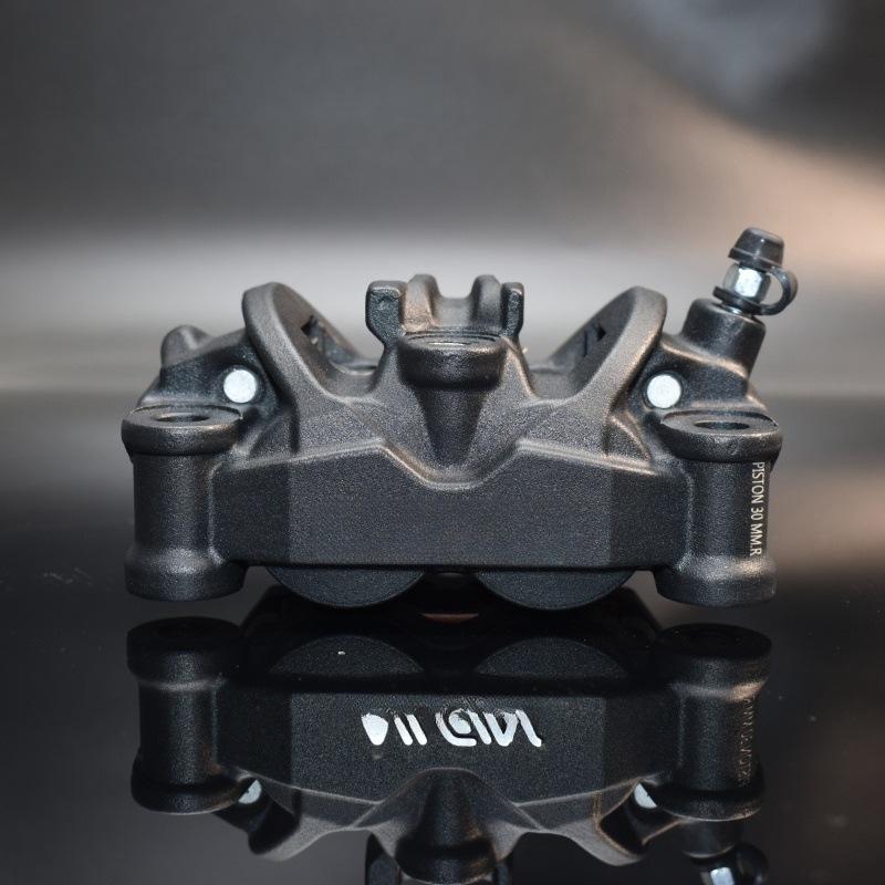 Motorcycle Nissin Forged Brake Caliper Asymmetric 4-piston 100MM Installation Lock Point for Front Wheel Braking
