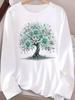 (Asian Size) butterfly style Long Sleeve T-shirts Casual Clothing Women o-neck Print T Shirt autumn winter spring Fashion Top Graphic Tee
