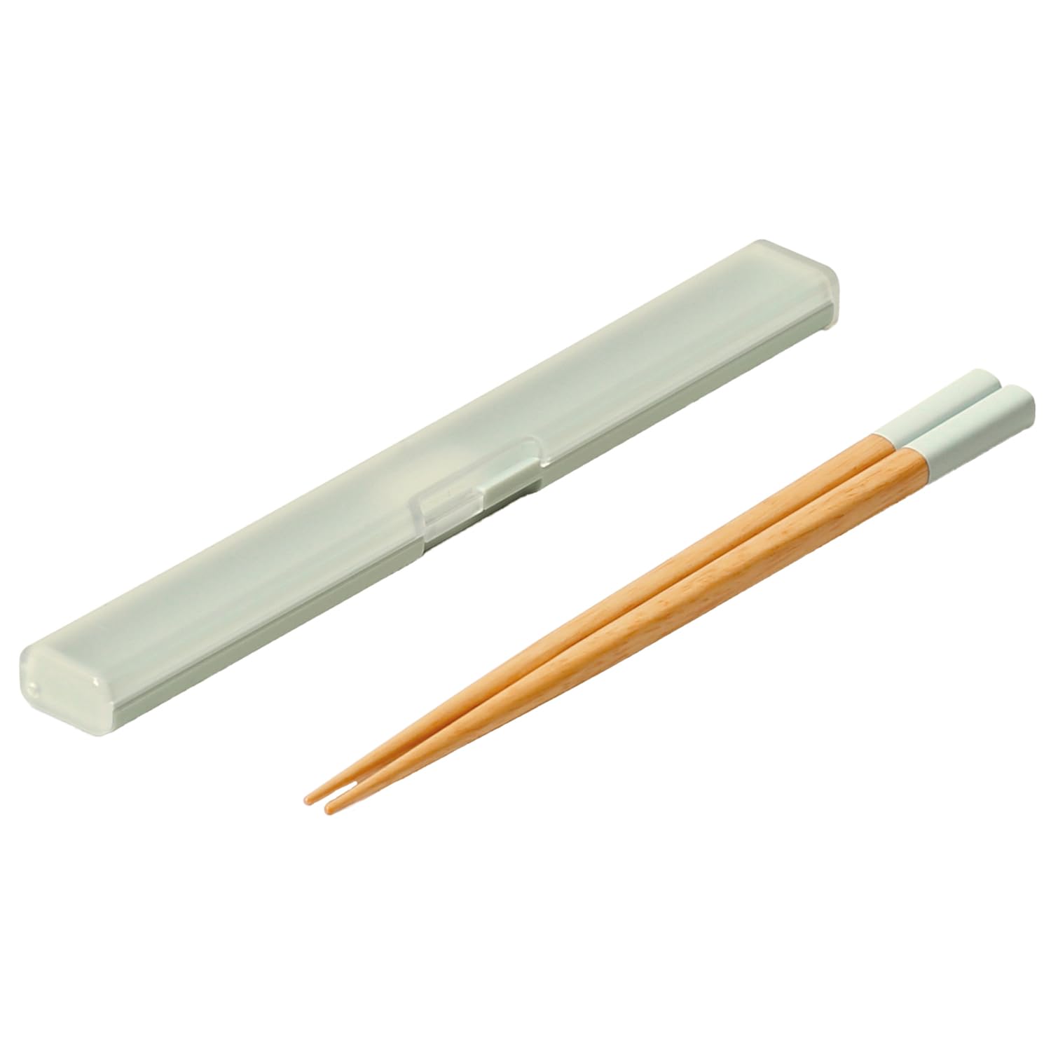 

ansio Silent Antibacterial 18cm Natural Mint with Chopstick Dishwasher Made in Chopsticks, Slim, Wood, Blue, Case, Safe, Japan, HS-18