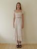 Leobeumimonseuteo The Rose Princess Neck Long Dress_Wh