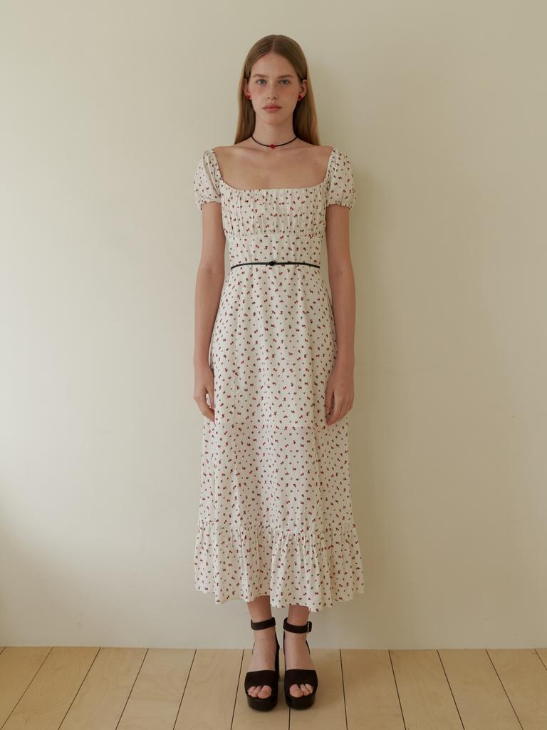 Leobeumimonseuteo The Rose Princess Neck Long Dress_Wh
