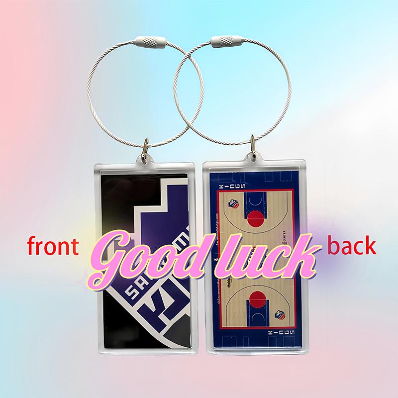 Sports Backpack Handbag Team Keychain Idol Star Basketball Court Keychain