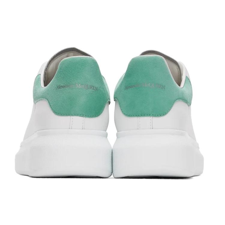 (WMNS) Alexander McQueen Low-Top Larry Sneakers 'White Green' Women's 553770WHGP79462