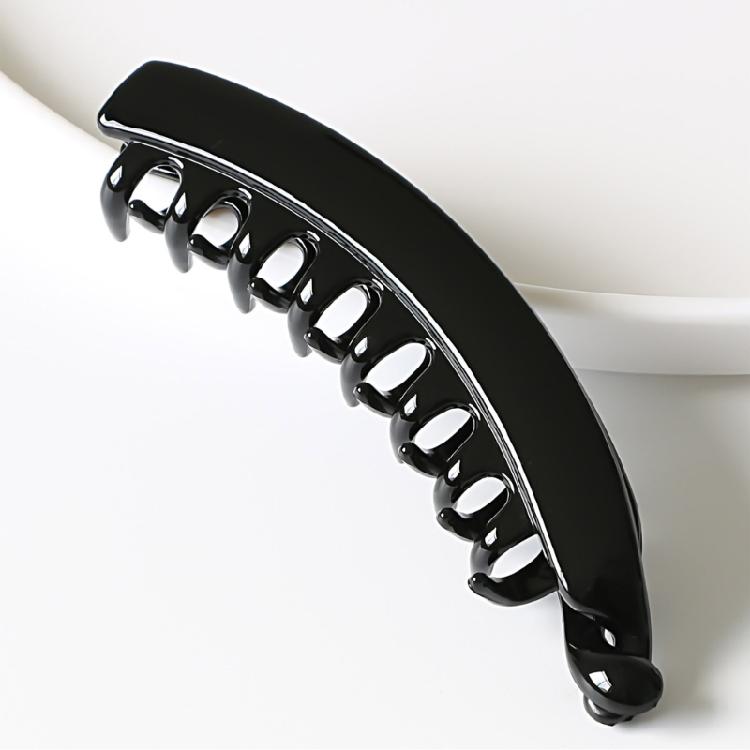 5 Stück Modische Bananen-Haarspangen Haarschmuck Starker Halt Design Für Verschiedene Haartypen Leopardenmuster Kunststoff-Haarspange