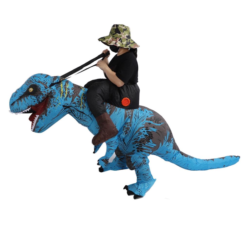 Inflatable Dinosaur Costume for Adult Waterproof Ride On T Rex Funny Blow Up Costume for Halloween