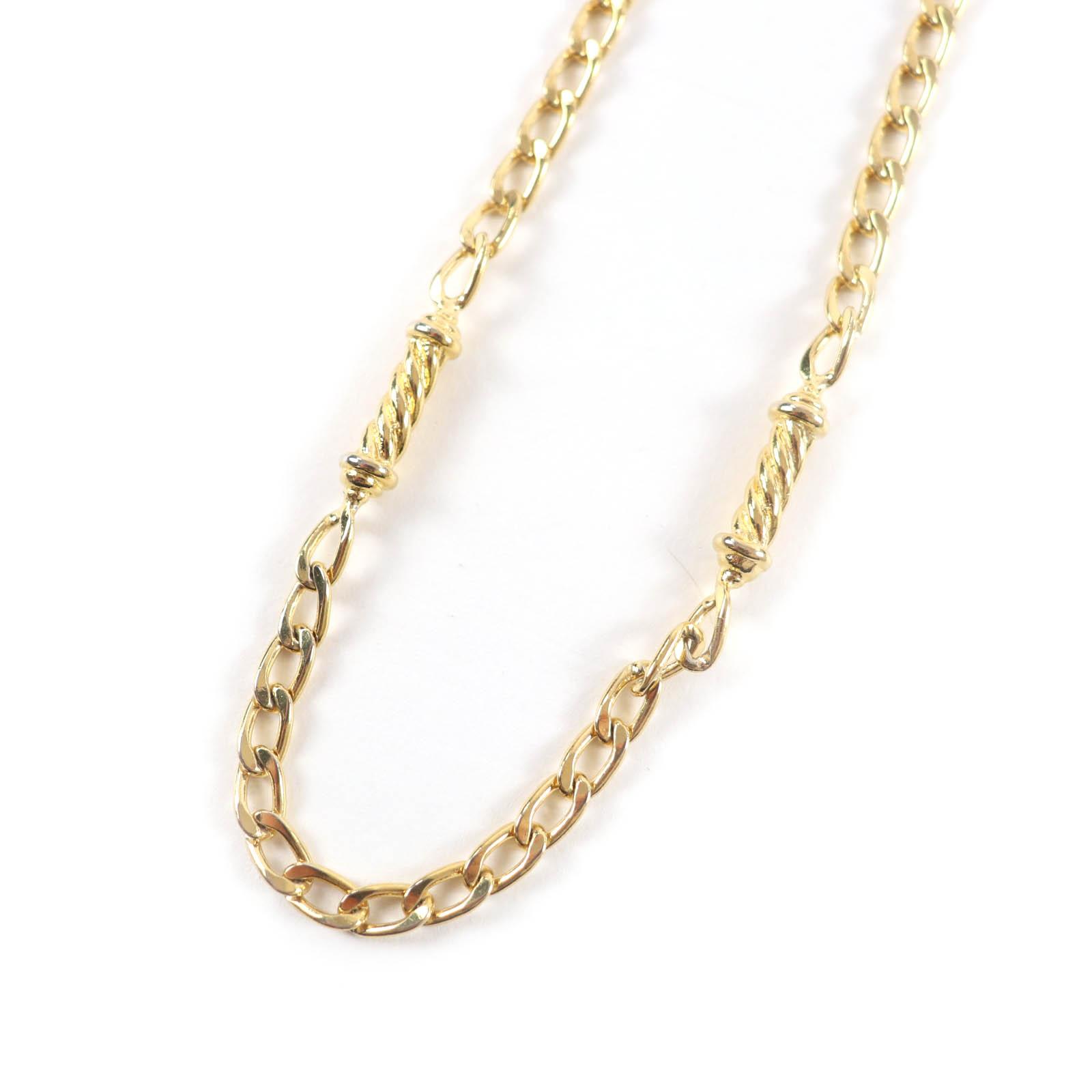

Excellent CELINE Necklace Triomphe 2-way gold-colored twist motif gold Women Used