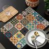 4er Set Tischsets, Tischsets mit künstlerischem Tischdecken-Design, Perfekt für Esstische und Couchtische, Heimdekoration, Küche Restaurant Party