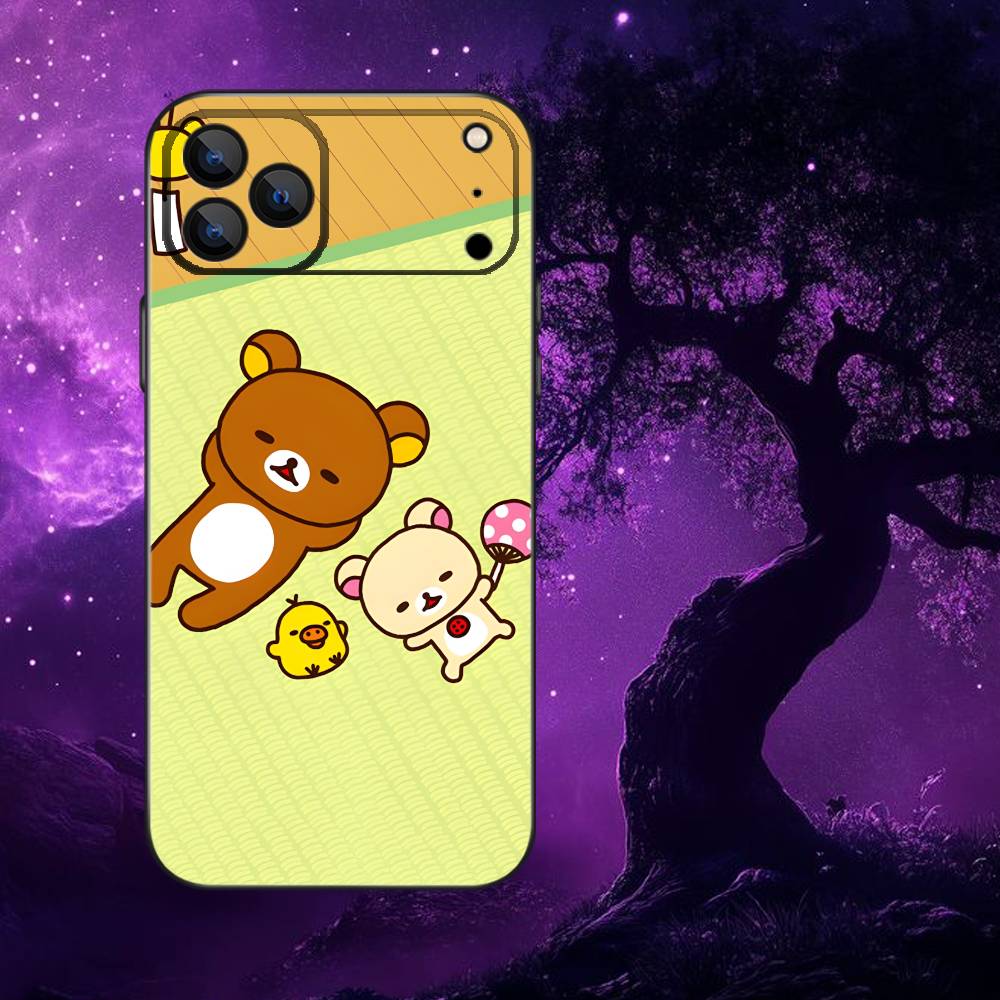 

Cartoon Cute Rilakkuma Phone Case For iPhone 17,16,15,14,13,12,11,Pro,Max,Plus,E,Air,Mini Protective TPU Cover iPhone16plus