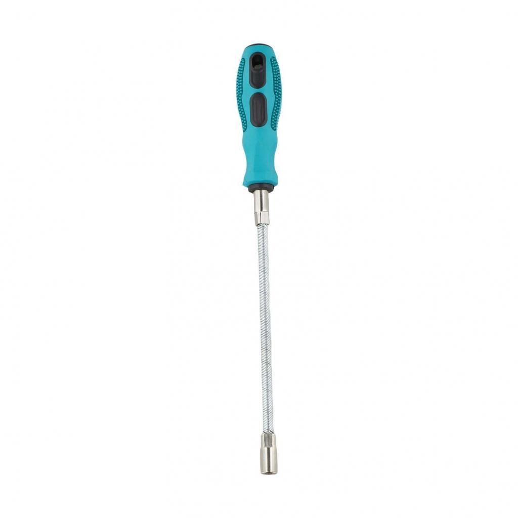 Qualitäts-Steckschraubendreher 7 mm Biegsam Blaugrün