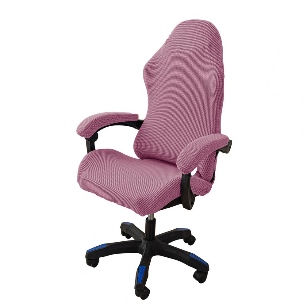 

1 комплект, стильный чехол для игрового кресла в скандинавском стиле, мягкие эластичные нескользящие пыленепроницаемые чехлы для кресел из флиса светло-фиолетовый