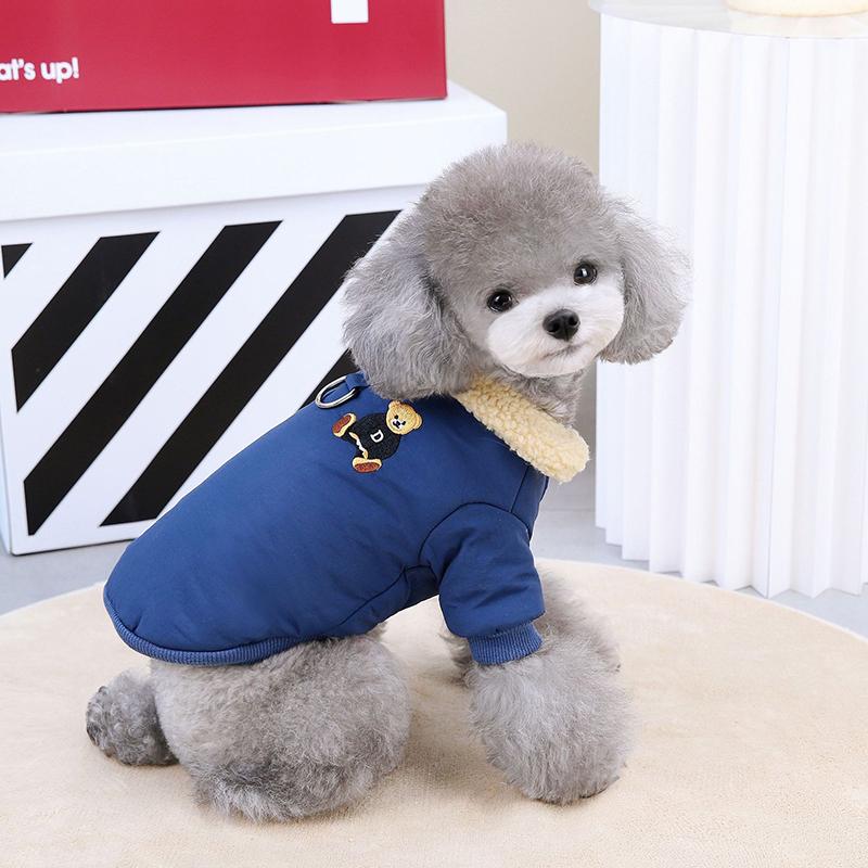 Warm Fleece Dog Jacket Thicken Winter Pet Clothes for Maltese French Bulldog Coat Small Medium Dogs Cat Puppy Chihuahua Clothing
