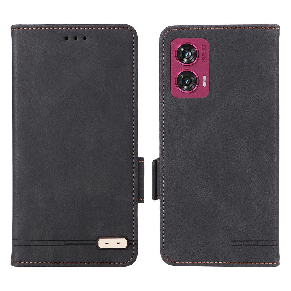 Motorola EDGE50 Fusion Leather Flip Case - Unisex European & American Design
