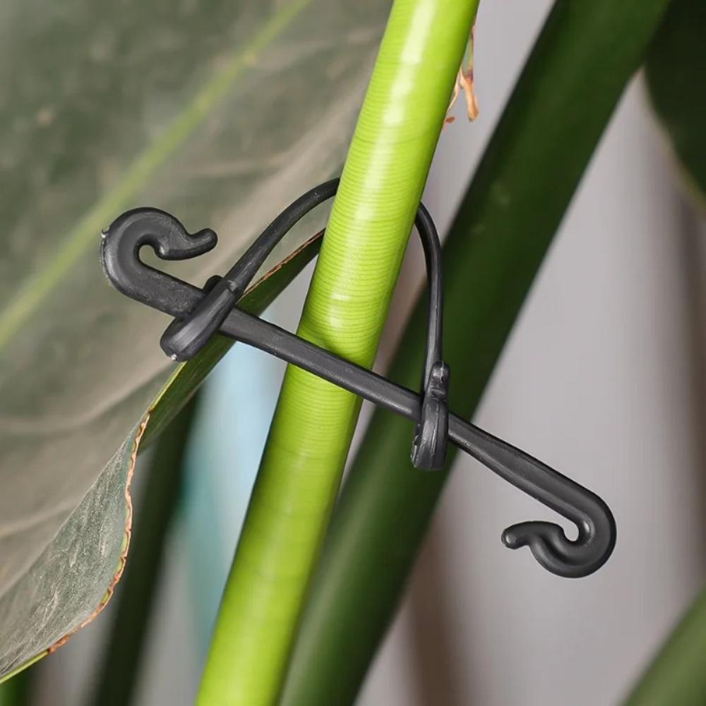 100Pcs Plant Vine Binding Clip Garden Plants Fixed Clip Buckles Tomato Vegetable Grape Support Vine Clip Fixed Plant Clip