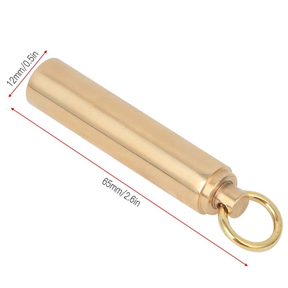 2 Pcs 12mm Portable Container Case With Rings Waterproof Container EDC Container  Hiking Activities