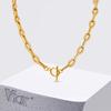 Vnox Punk Women's Neck Chain Gold Color Stainless Steel Thick Heavy Choker Bracelets 2026 Trendy Jewelry For Women Girls