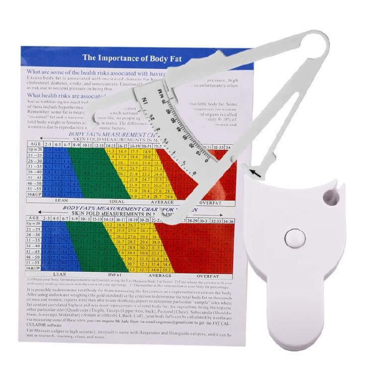 Body Fat Caliper and Measuring Tape for Body Skinfold Calipers and Tape Measure Tool for Accurately Measuring Fitness