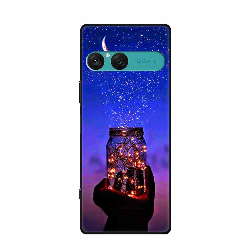 For Sony Xperia 10 VII Case Soft Silicone TPU Back Cover Protective Coque for Xperia10 VII 5G XQ-FE54 XQZ-CBFE Black Phone Cases