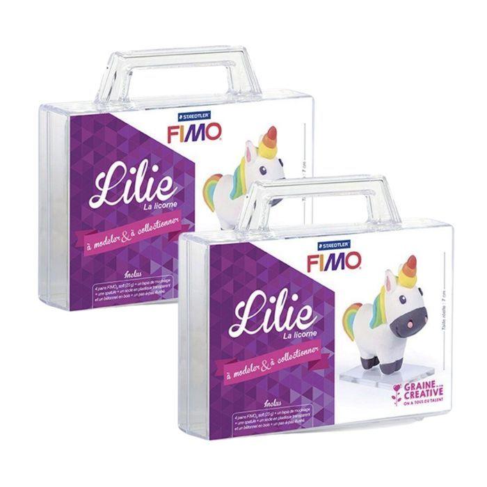 2 Polymer Clay Figurine Boxes - Lilie the Unicorn
