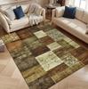 Modern Geometric Patchwork Rug – Machine-Washable Area Carpet for Living Room, Bedroom or Kitchen Decor