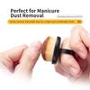1/10Pcs Manicure Dust Clean Brush Finger Ring Duster Soft Hair Nail Polish Powder Dusting Tools Nail Art Dense Bristles Brush