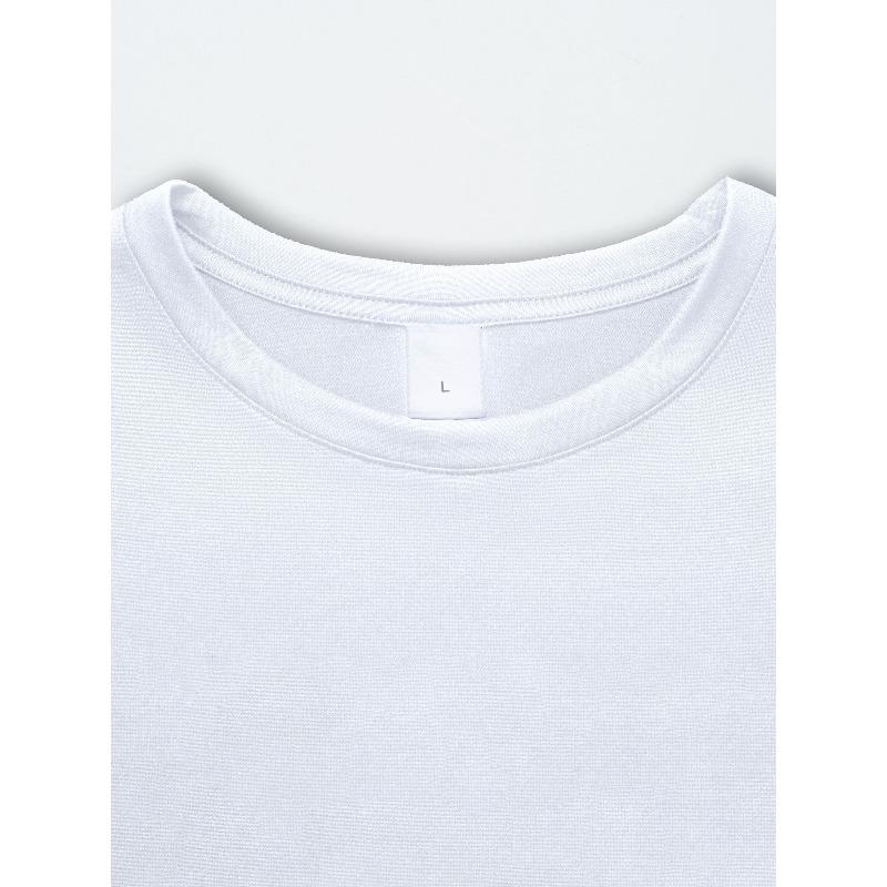 European Sizes NEVER WALK ALONE Print Tee Shirt, Tees for Men, Casual Short Sleeve T-shirt for Summer