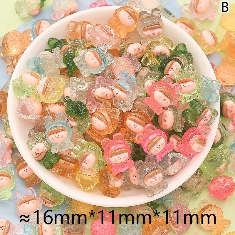 

10 шт. светящийся кролик светится ночью мох микро ландшафтное украшение милые животные аквариум своими руками