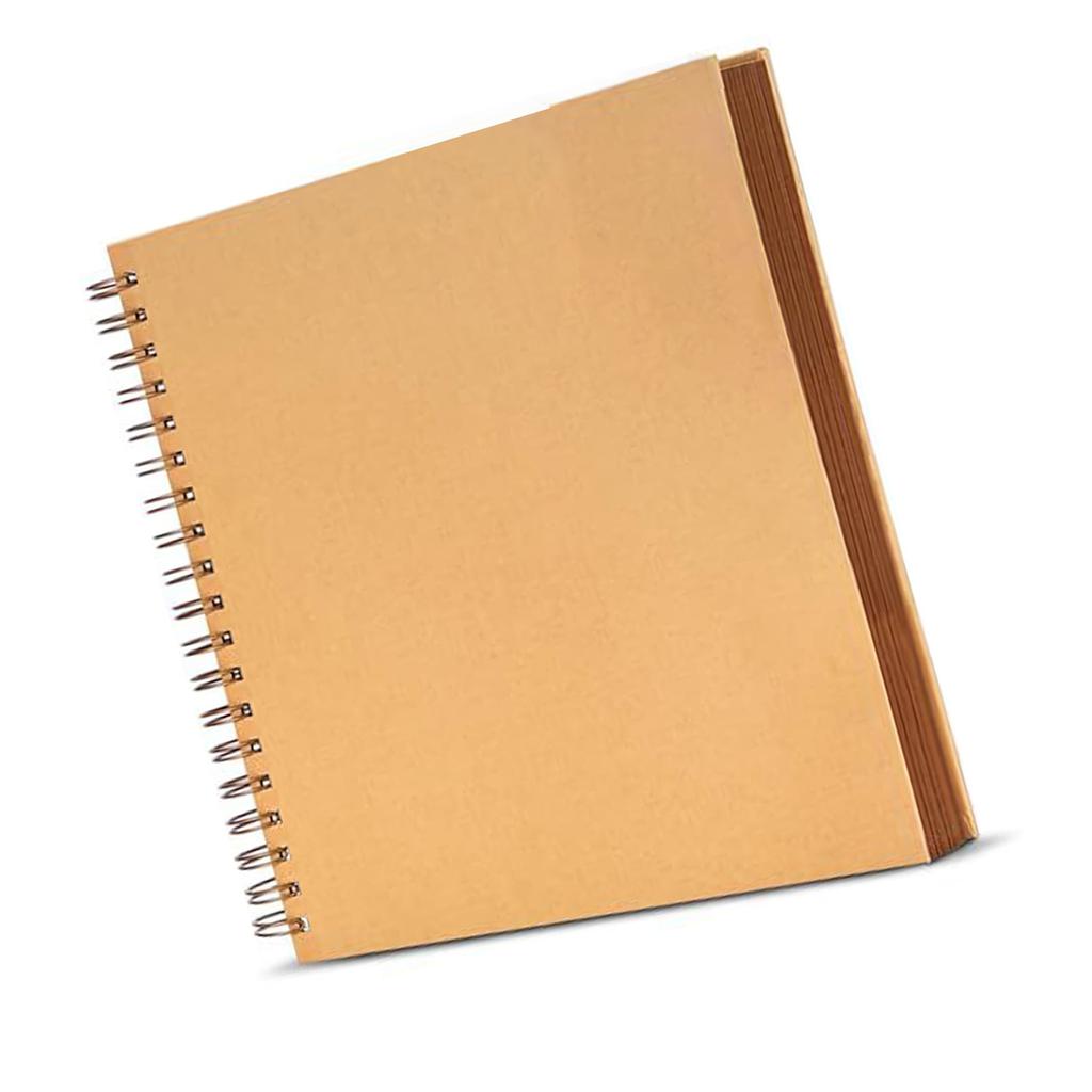 DIY Anniversary Scrapbook Photo Album Thick Paper Memory Book with 80 Pages Spirals Binding for Handmade Craft Projects
