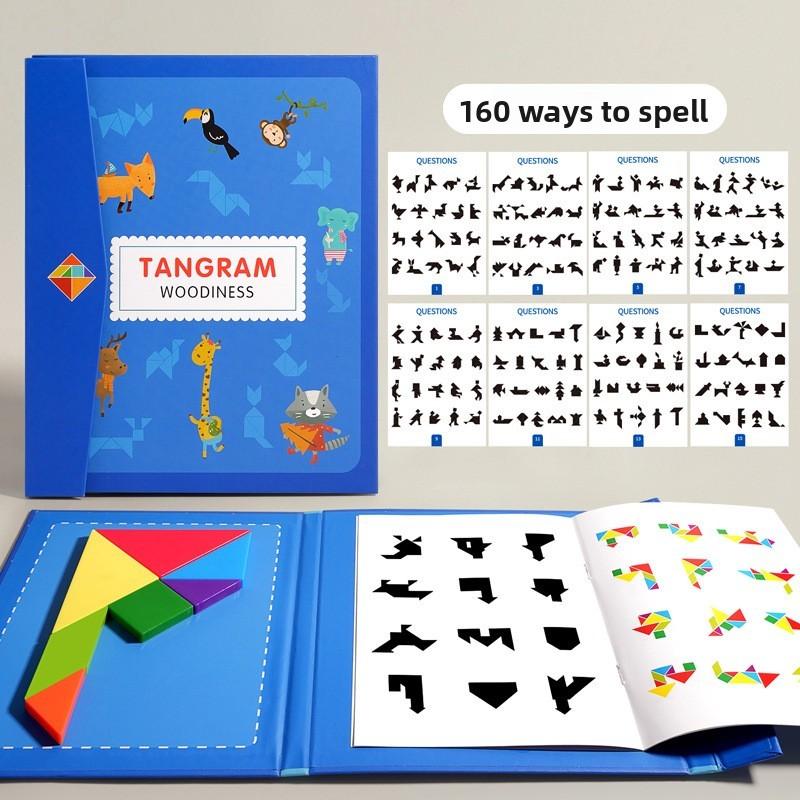 Kids Magnetic Puzzle Blocks With Upgraded Magnet Technology For Early Learning