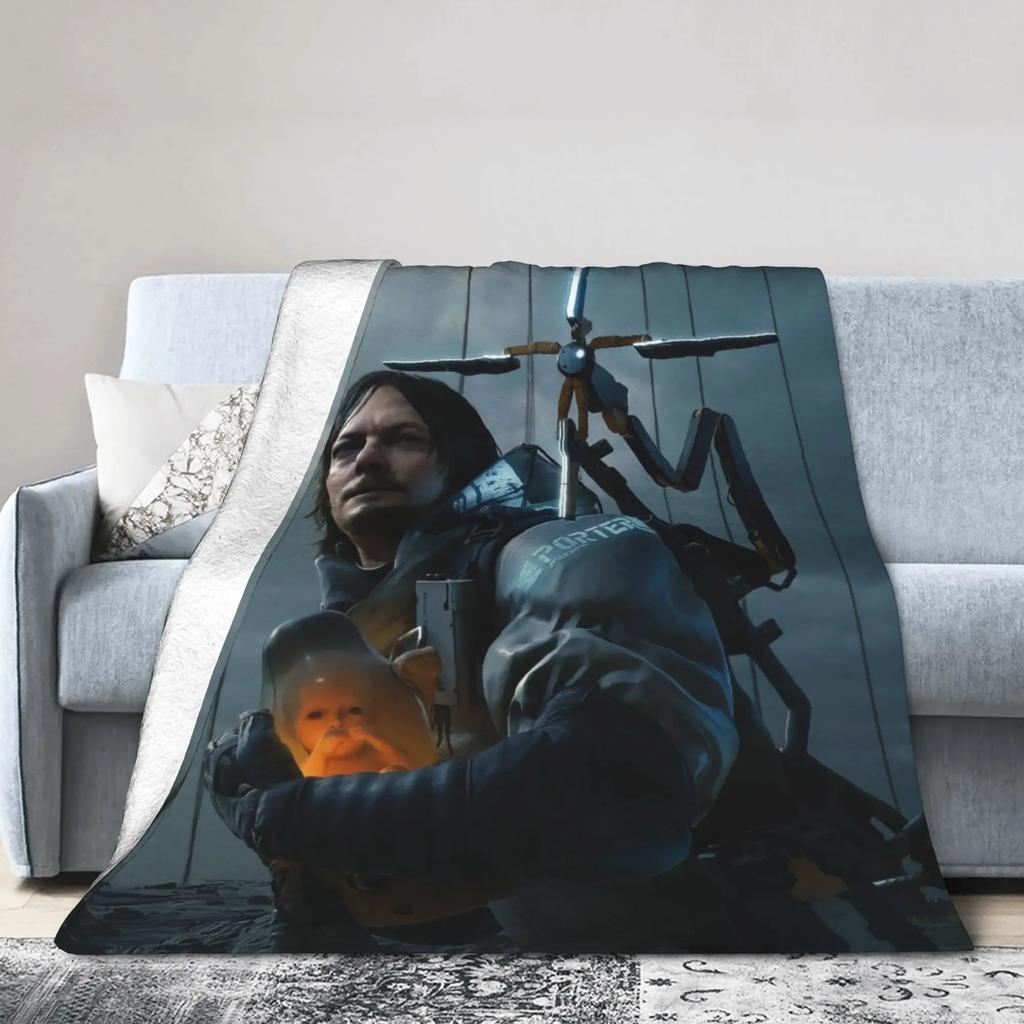 Death Stranding Plush Blanket for Kids and Adults  Soft Flannel Throw Blanket for Bedroom Custom DIY Quality Bedspread Gift