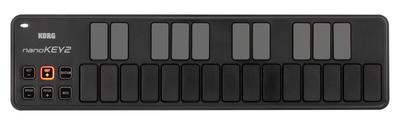 NanoKEY2 MIDI Bus Software License Keyboard, DTM, 25-Key, Compact, Controller, USB, Powered, Included, Black, NANOKEY2-BK
