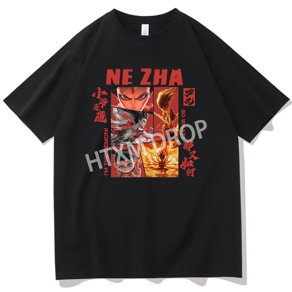 Nezha Chinese Legend Anime Graphic T-shirt XXXL