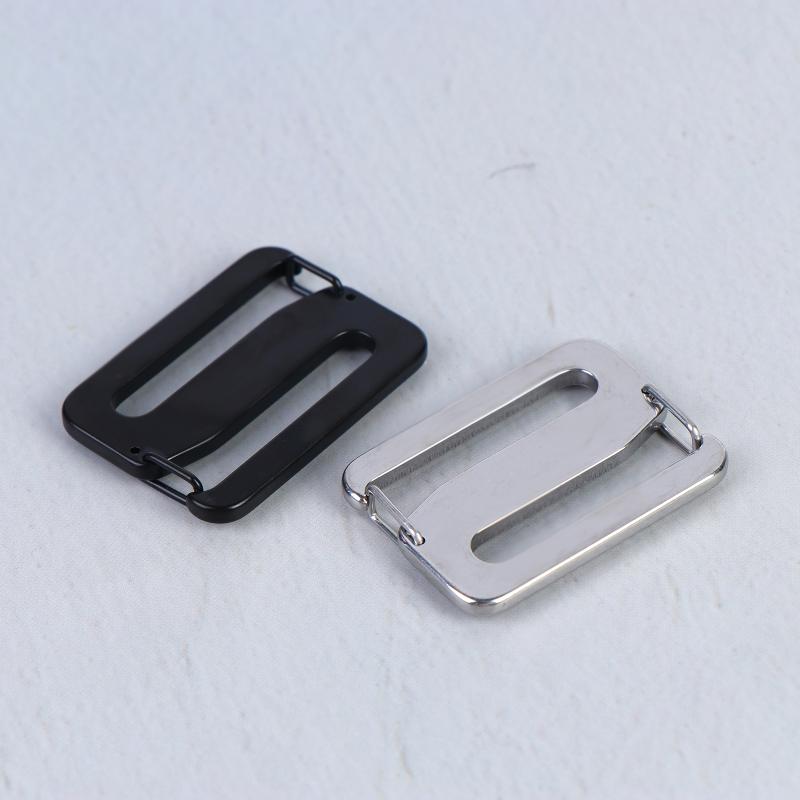 2/4 Pièces Boucle Réglable à Double Ouverture en Acier Inoxydable pour Connexion de Sangle de Sac à Dos Sangle de Sac de Ceinture Mousqueton Clip Boucle Raccord