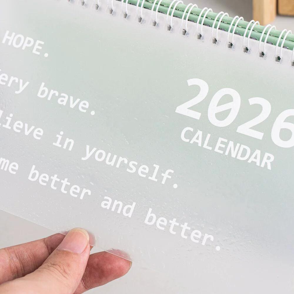 2026 Large Desk Calendar English Annual to Do List Monthly Daily Planner Time Management Book