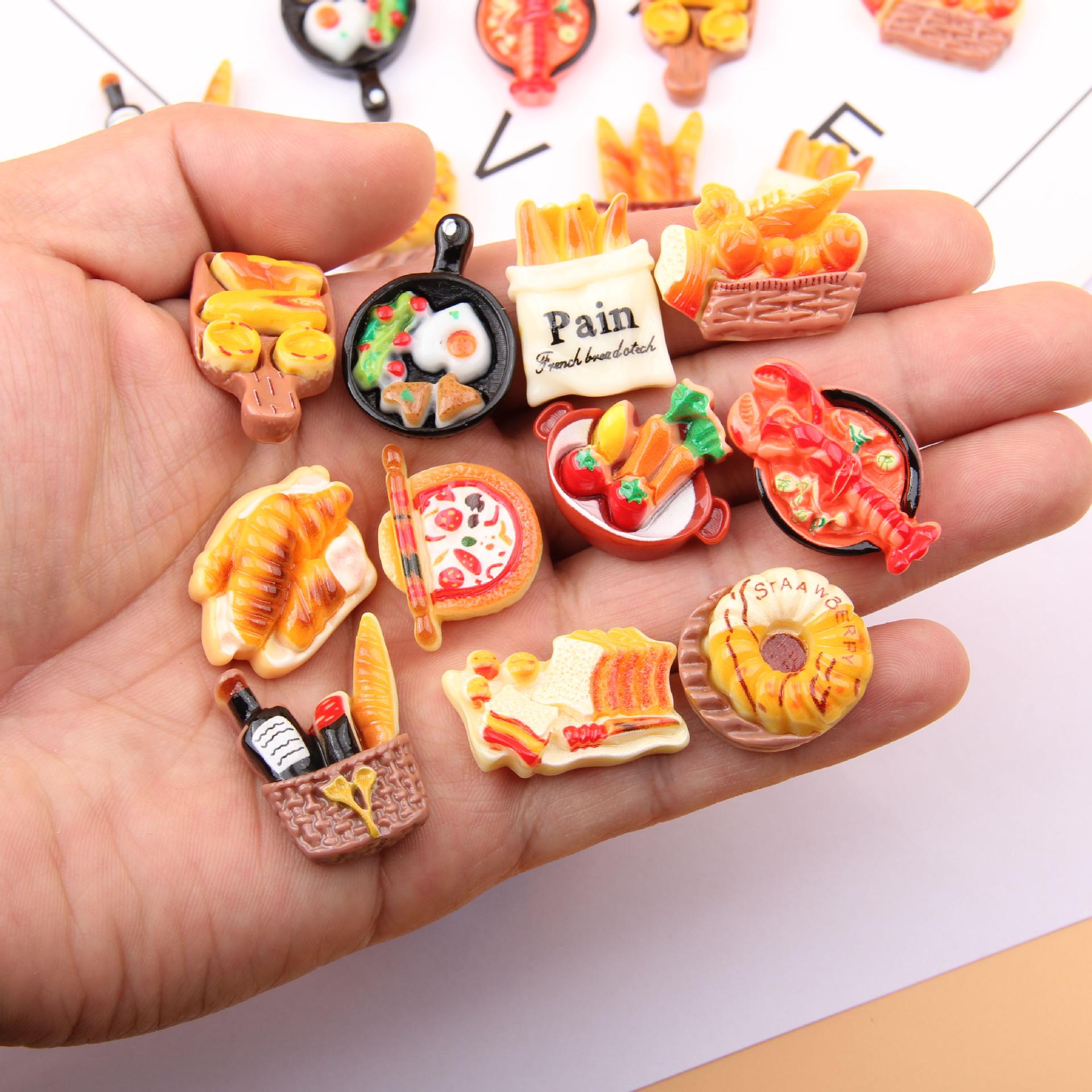 

Милые мультяшные магниты на холодильник в виде хлеба - Мини-наклейки для заметок в виде европейского хлеба.