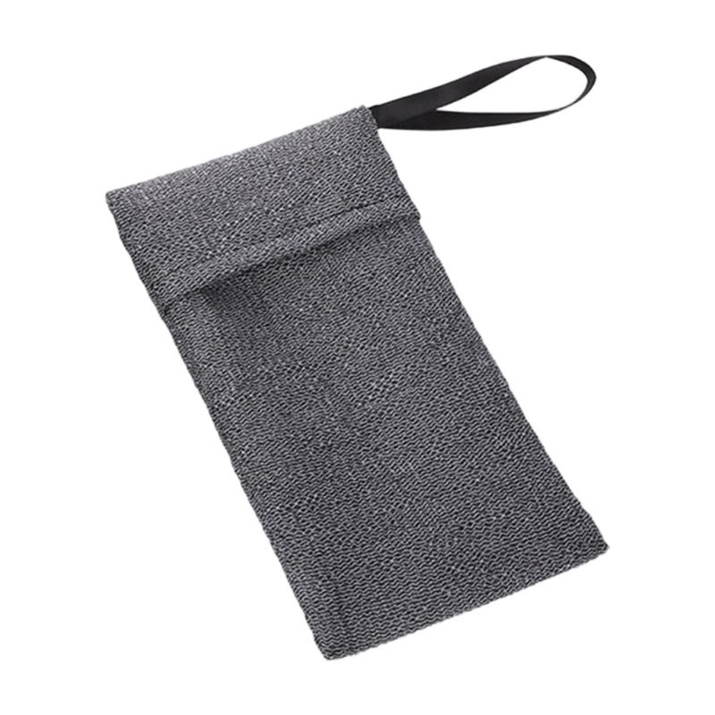 Reusable Soap Holder Exfoliating Mesh Soap Pouch Bath Accessories Hanging Loop for Space Saving Durability Nylon Mesh