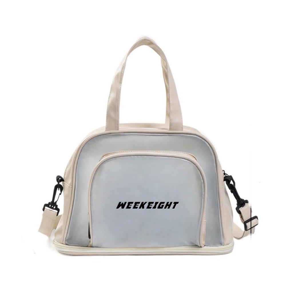 

Спортивная сумка большой вместимости для тренажерного зала, отделение для влажной и сухой одежды, пляжная сумка, сумка для бассейна, багажная сумка-тоут, для бассейна S абрикосовый