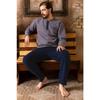 Men's Long Sleeve Fleece Winter Warm Pajama Set New Season