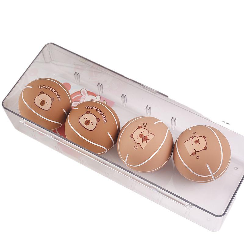 Capybara Mini Grooved Cartoon Bouncy Ball - Cute Children's Entertainment & Stress Relief Toy