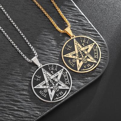 Κολιέ Witchcraft Pentagram από ανοξείδωτο ατσάλι 1 τεμ.