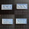 15Pcs Mini Faceted Gem Heart Silicone Molds Nail Art Carving Mold Suitable for Diy Nail Art Decoration Supplies Tool