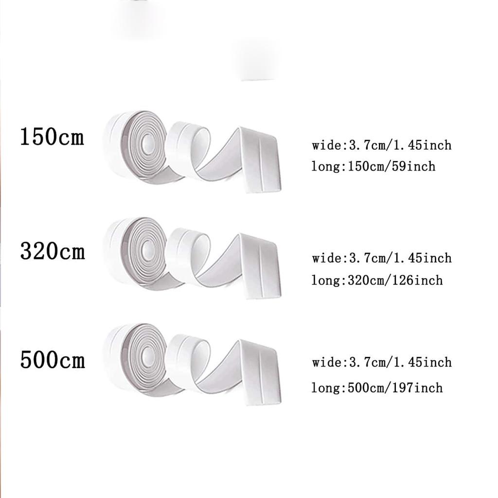 1 Stück-Dichtungsband Bad Badewanne Toilette Dichtungsband Selbstklebend Wasserdicht Schimmelresistent Bänder für Küchenspüle Wandecke