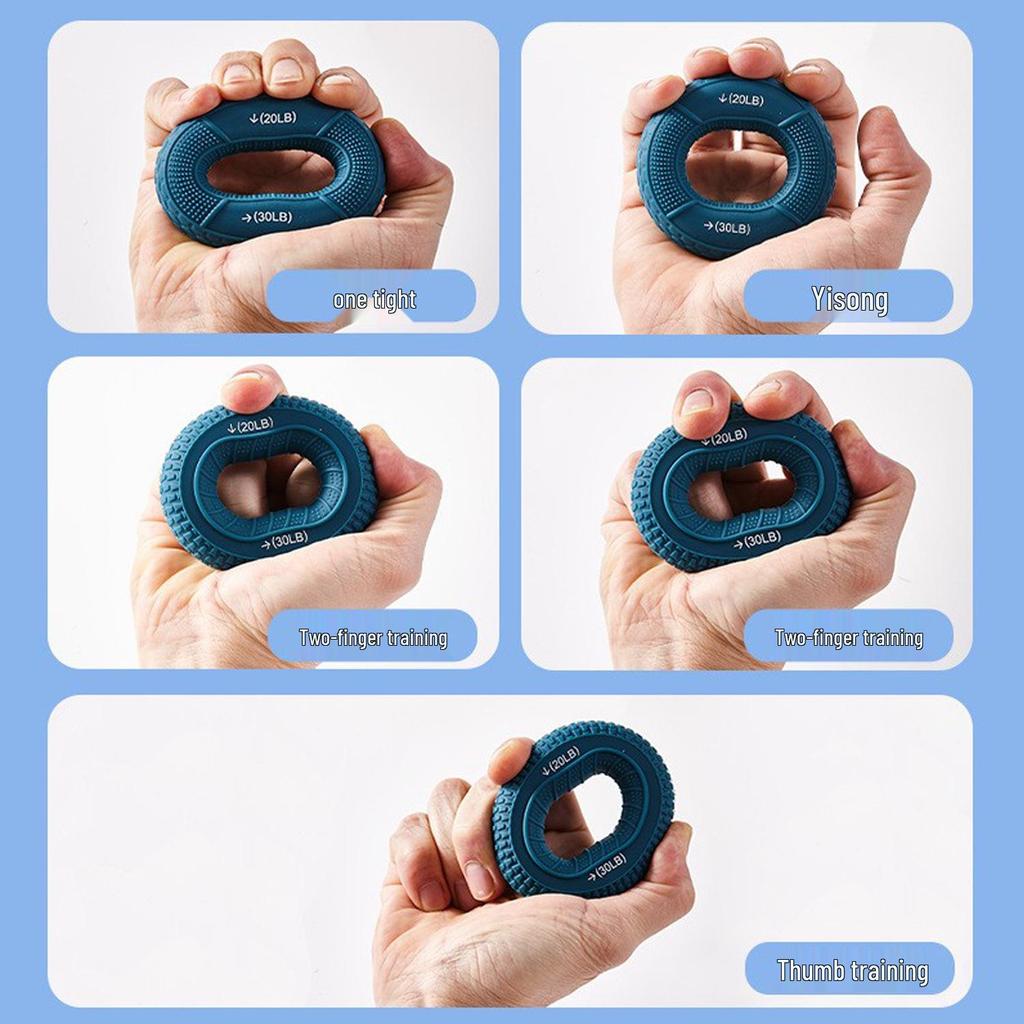 Silicone Finger & Wrist Grip Strengthener for Hand Rehabilitation & Dual Resistance Training