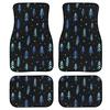 Diy Printed Car Floor Mat Carpet Four-Piece Set Of Dirt-Resistant Floor Mat Universal Starry Sky