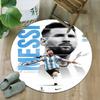 1pc M-Messi3 Carpet, Round Rug, Comfortable, Suitable for Entryways, Living Rooms, Office, And Bedrooms, Christmas Decoration