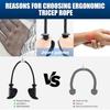 Ergonomic Handles Fitness Pull Rope Anti-Slippery Ergonomic Fitness Pull Rope  Home Workout