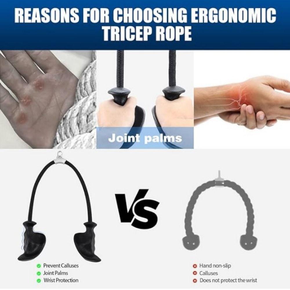 Ergonomic Handles Fitness Pull Rope Anti-Slippery Ergonomic Fitness Pull Rope  Home Workout