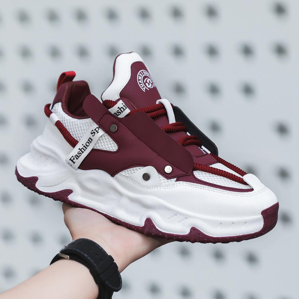 Spring and Autumn Season Latest Mesh Breathable Casual Shoes for Men's 2024 Lightweight and Tall Youth Sports Running Shoes