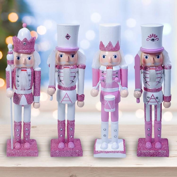 Nutcracker Soldier King Christmas Decor for Indoor Tabletop Desktop Holiday Home